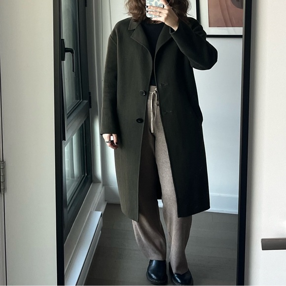 Lamarque forest green oversized wool jacket size small. - Picture 1 of 5